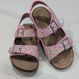 Cat & Jack Pink Glitter Kids Sandals